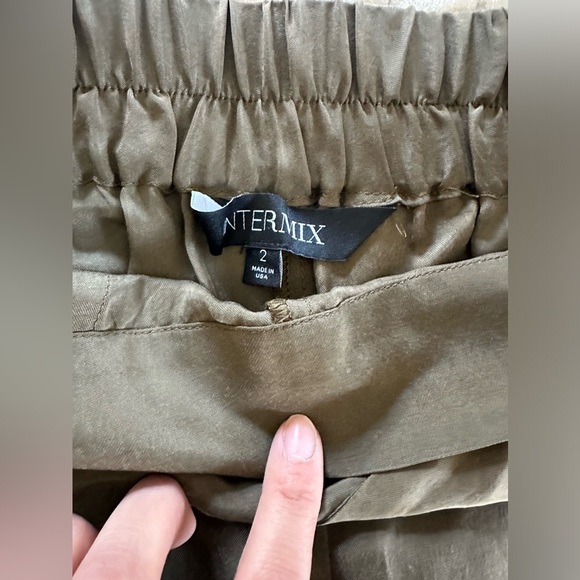 Intermix tie waist elasticated pants - Picture 2 of 2